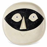 Pablo Picasso Tete au Masque, Number 362 -- Dramatic & Playful Ceramic Created at the Madoura Pottery Studios